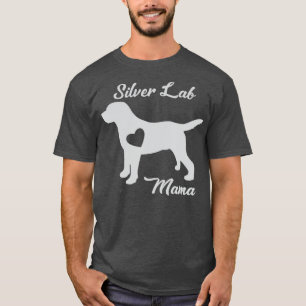 Camiseta El orgulloso laboratorio de plata Mamá Labrador re