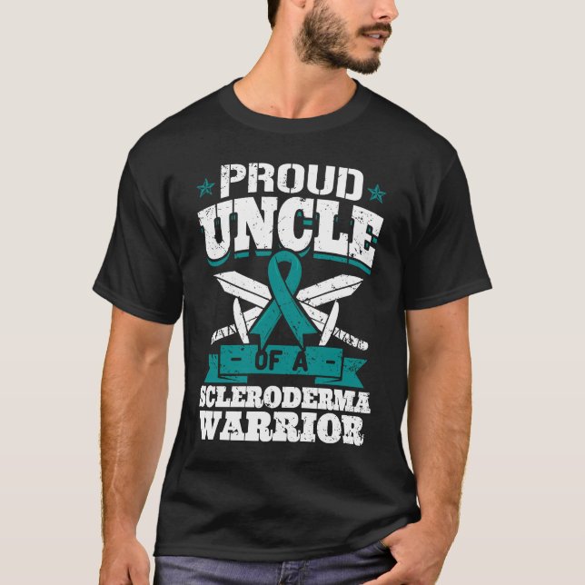 Camiseta El Orgulloso Tío De Un Escleroderma Guerrero, Rib  (Anverso)
