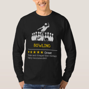 Camiseta El oro de la huelga en la risa con el Bowling: más