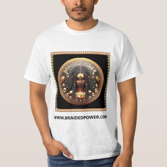 Camiseta El oro del poder trenzado (Anverso)