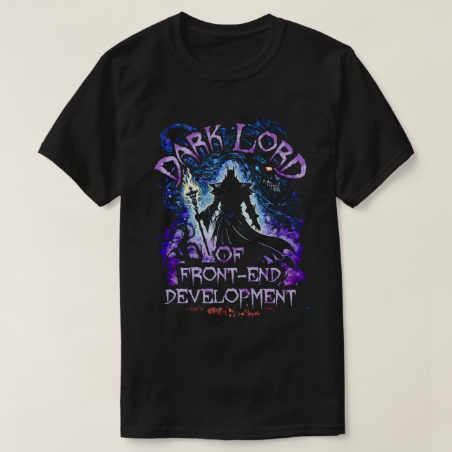 Camiseta El Oscuro Señor Del Desarrollo De FrontEnd (Diseño del anverso)