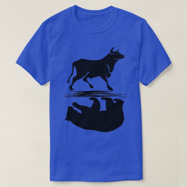 Camiseta El oso alcista del mercado bursátil invierte el Ca (Diseño del anverso)
