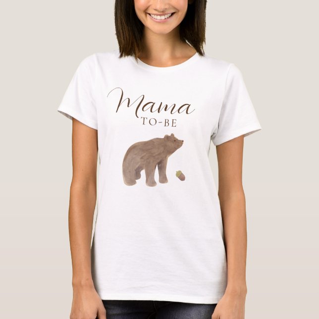 Camiseta El oso animal de Woodland se cae la madre de Baby  (Anverso)