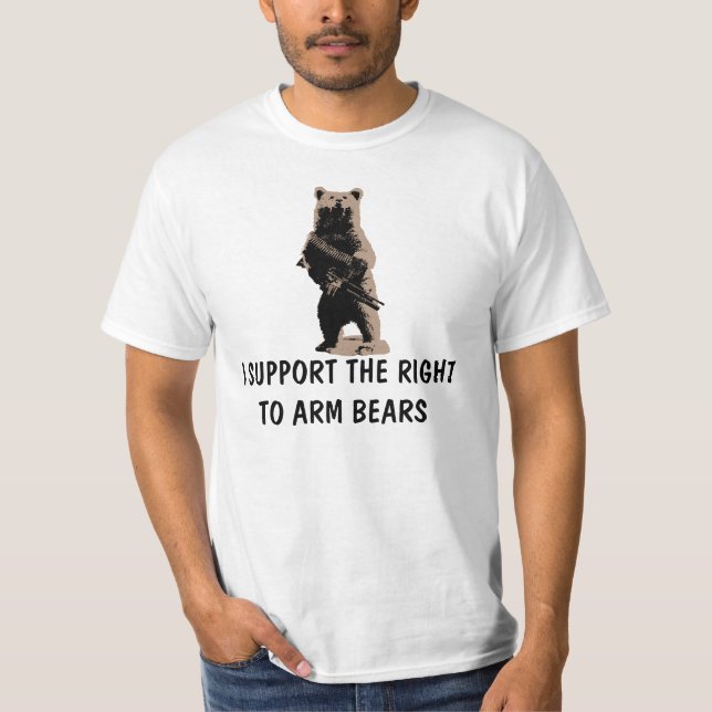 Camiseta El oso arma al oso grizzly (Anverso)
