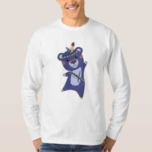 Camiseta El oso azul indio que azota a Teddy Feather