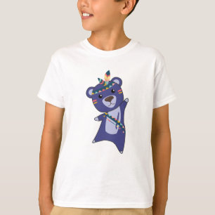 Camiseta El oso azul indio que azota a Teddy Feather