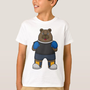 Camiseta El oso como boxeador con guantes de boxeo