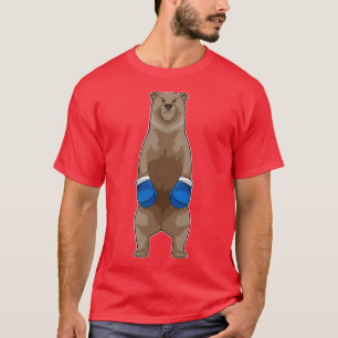 Camiseta El oso como boxeador con guantes de boxeo 1