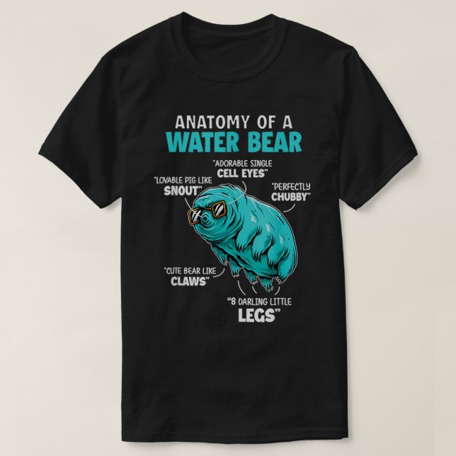 Camiseta El oso de agua de anatomía tardía es gracioso (Diseño del anverso)