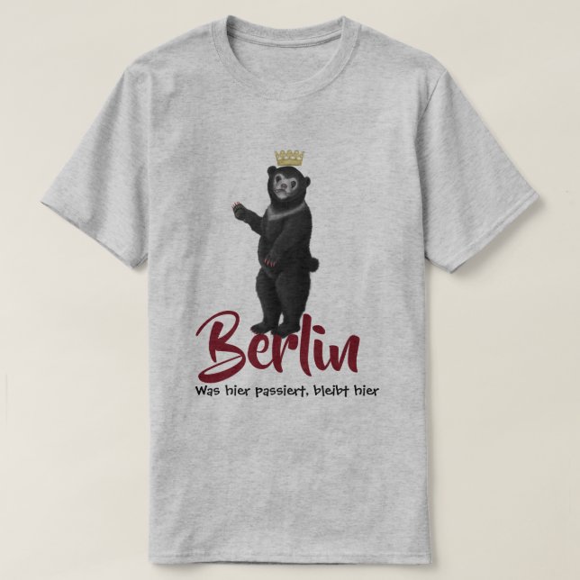 Camiseta El oso de Berlín era su passiert, el ladrón (Diseño del anverso)