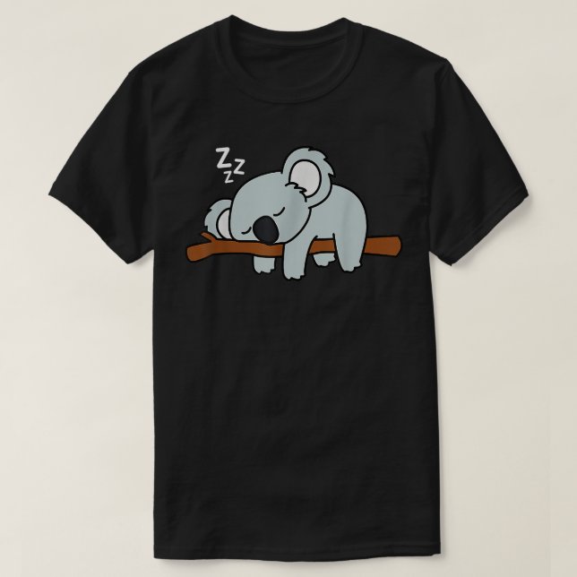 Camiseta El Oso De Koala Durmiente (Diseño del anverso)