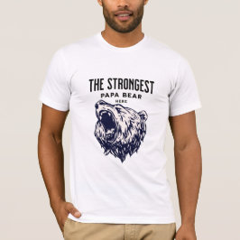 Camiseta El oso de papá más fuerte, el día del padre person
