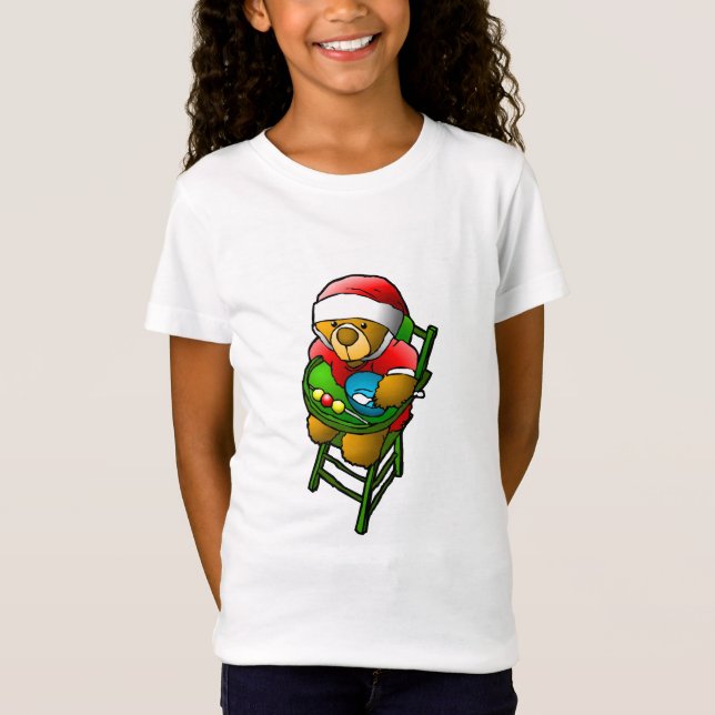 Camiseta El oso de peluche de Navidad (Anverso)