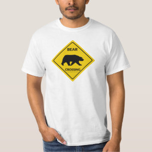 Camiseta El oso de SlipperyJoe cruzando la silueta del oso 
