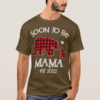 Camiseta El oso de yegua roja Mama est 2022 pronto