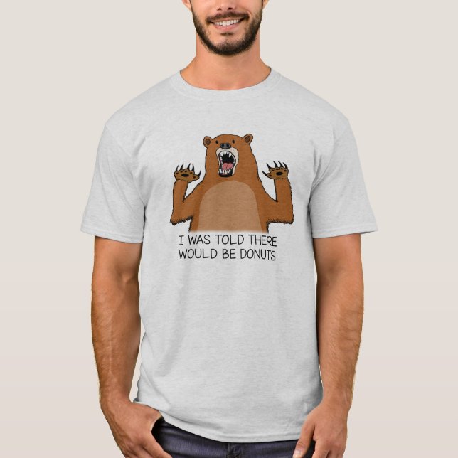 Camiseta El oso divertido fue dicho que habría anillos de (Anverso)
