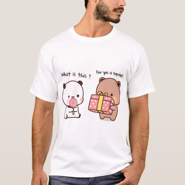 Camiseta El Oso Dudu sorprende de su amor Bubu Pandaâ ・ (Anverso)