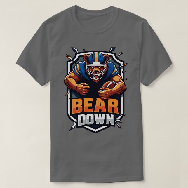 Camiseta El oso estadounidense hacia abajo (Diseño del anverso)
