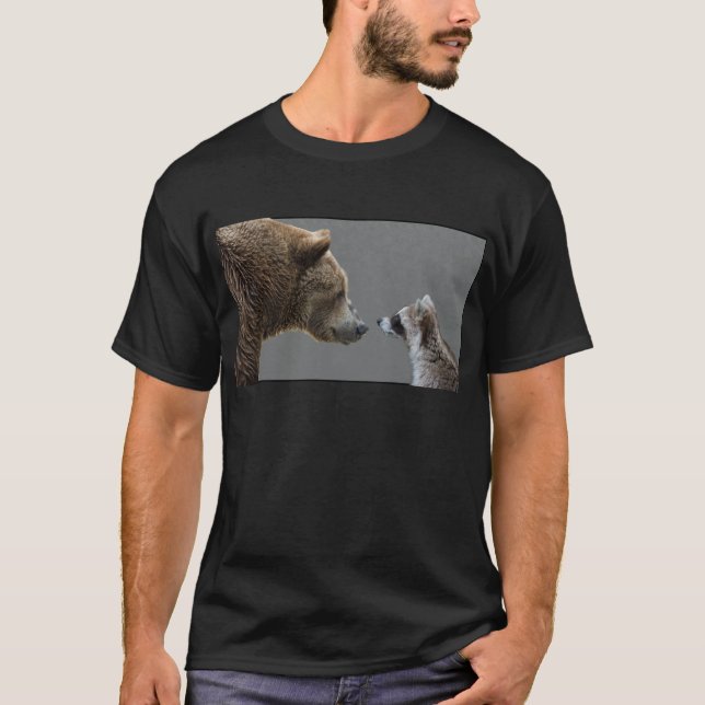 Camiseta El oso Grizzle resuelve el mapache (Anverso)