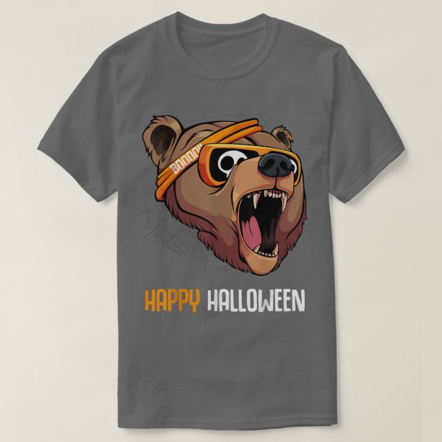 Camiseta El Oso Grizzly En Las Gafas De Sol Lazy Disstume D (Diseño del anverso)