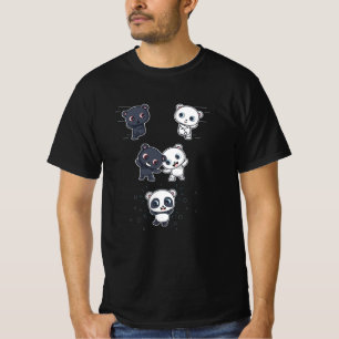 Camiseta El oso panda de fusión es gracioso