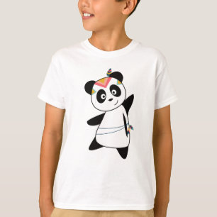 Camiseta El oso panda indio con la piel de teddy