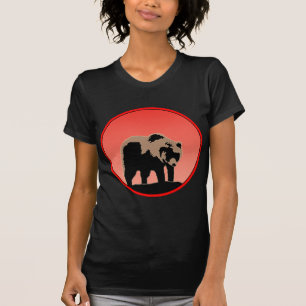Camiseta El oso pardo al atardecer - Arte de vida salvaje o