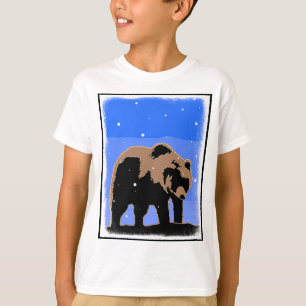 Camiseta El oso pardo en invierno - Arte de vida salvaje or