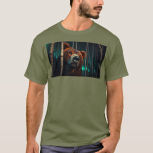 Camiseta El oso pardo en los bosques