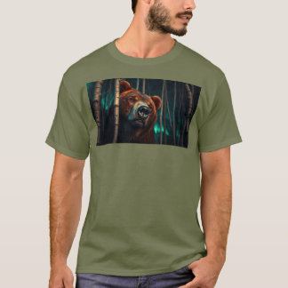 Camiseta El oso pardo en los bosques