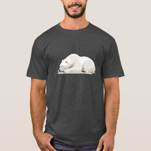 Camiseta El Oso Polar Adorable Y Adulto Animal Derramador R