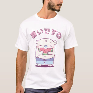 Camiseta El Oso Polar Cutáneo Comer El Verano De La sandía 