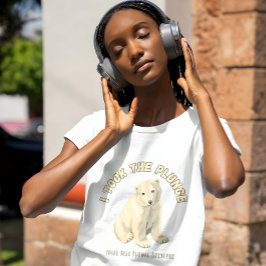 Camiseta El Oso Polar De Caída Polar Me Llevé El Desplome