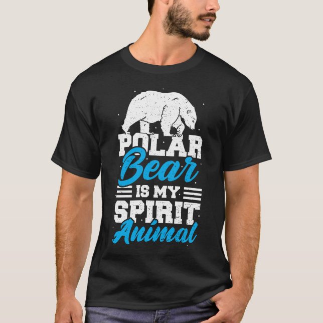 Camiseta El oso polar es mi animal espiritual - el oso (Anverso)