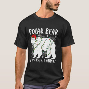 Camiseta El Oso Polar Es Mi Espíritu Animal Funny Navidades