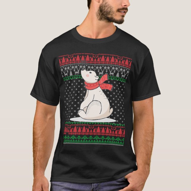 Camiseta El oso polar Navidades feos sudadera la concordanc (Anverso)