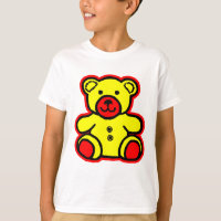 El Oso Rojo Amarillo de Teddy 2 El MUSEO Zazzle Re