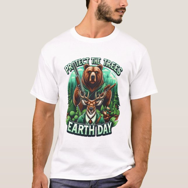 Camiseta El oso y el venado aspiran a ser altos (Anverso)