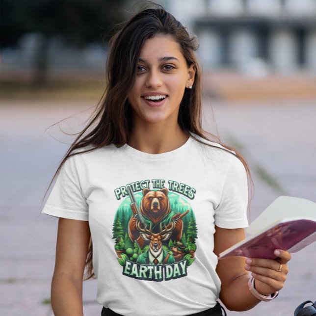 Camiseta El oso y el venado aspiran a ser altos (Subido por el creador)