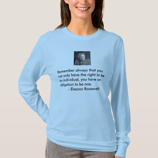 Camiseta El ot de la obligación sea un individuo (Anverso)