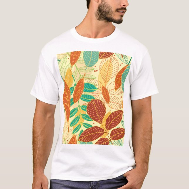 Camiseta El otoño deja un patrón sin foco (Anverso)