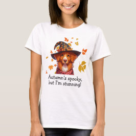 Camiseta ¡El otoño es espeluznante, pero soy impresionante!