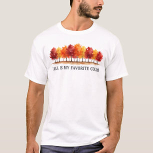 Camiseta El Otoño Es Mi Color Favorito Amante Del Otoño