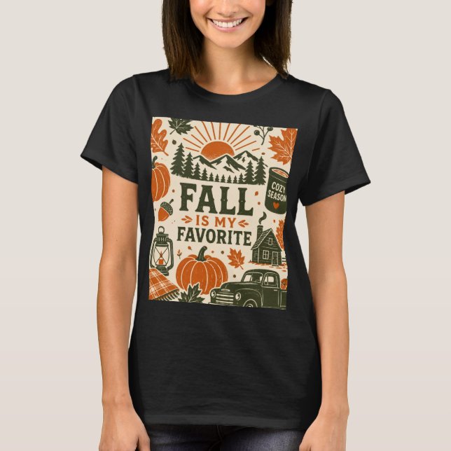 Camiseta El otoño es mi favorito (Anverso)