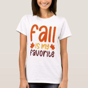 Camiseta El otoño es mi favorito - Diseño de cita acogedora