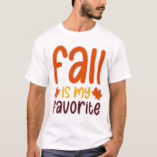 Camiseta El Otoño Es Mi Favorito - Diseño De Cita De Otoño