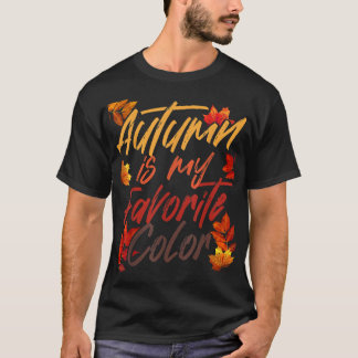 Camiseta El Otoño Es Mi Otoño De Primavera De Color Favorit