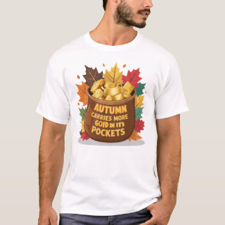 Camiseta "El otoño lleva más oro en sus bolsillos"