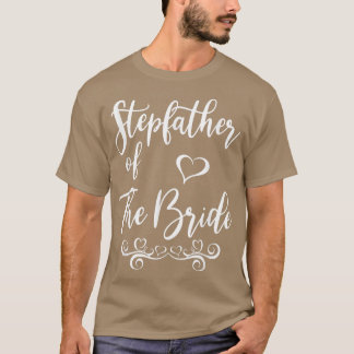 Camiseta El padrastro de la novia y el Boda de Groom coinci