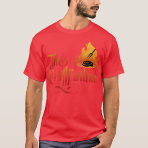 Camiseta El padre asador cocinando carne asador